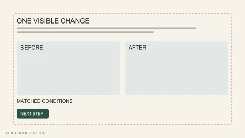 Static ad template: Landscape process template, 1600 by 900 pixels