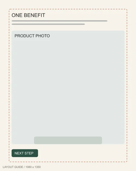 Static ad template: Portrait pedestal template, 1080 by 1350 pixels