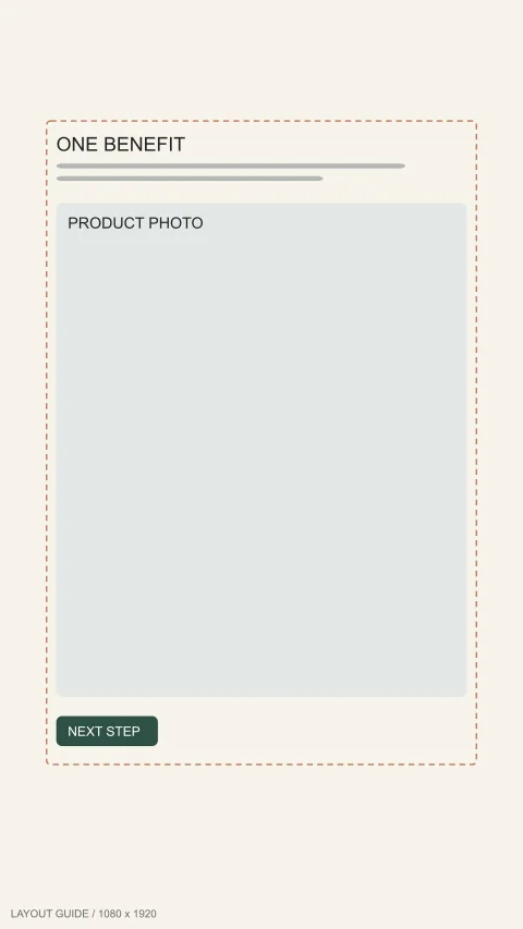 Static ad template: Stories spotlight template, 1080 by 1920 pixels
