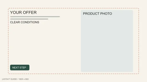 Static ad template: Landscape sale ad template, 1600 by 900 pixels